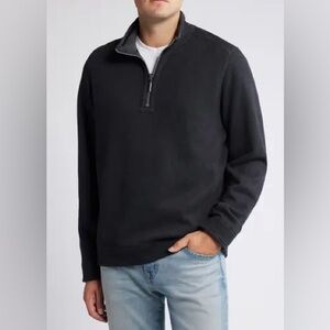 Tommy Bahama Men's Charcoal Zip-Up Sweater